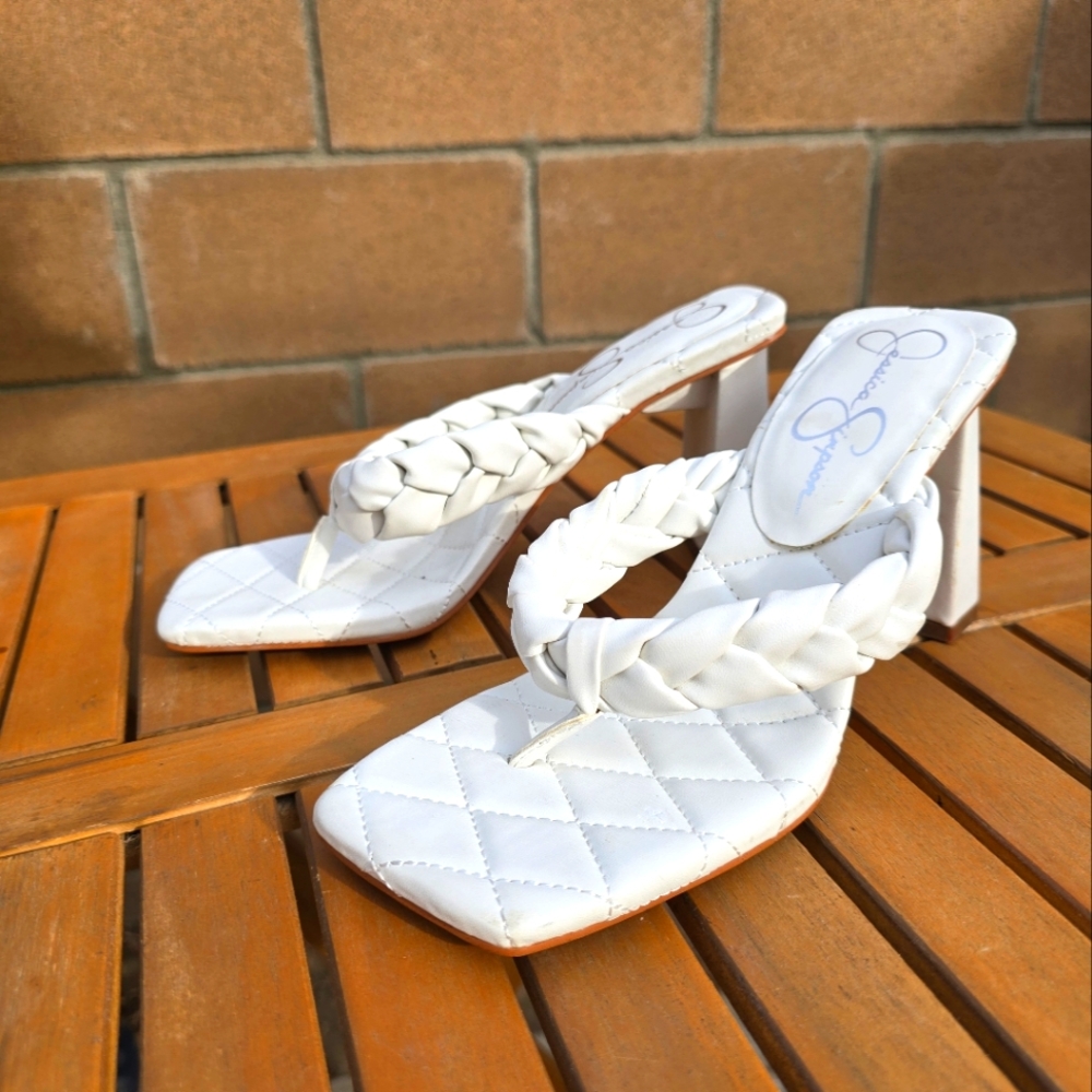 Quilted Heel Sandals